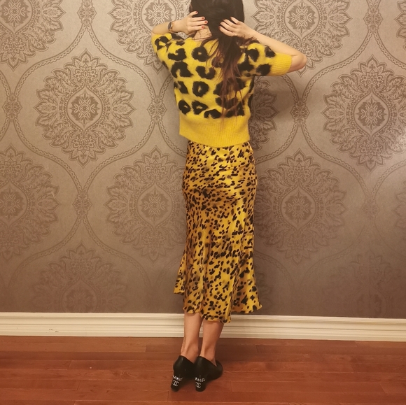 Miu Miu leopard print mohair blend sweater - Picture 4 of 15